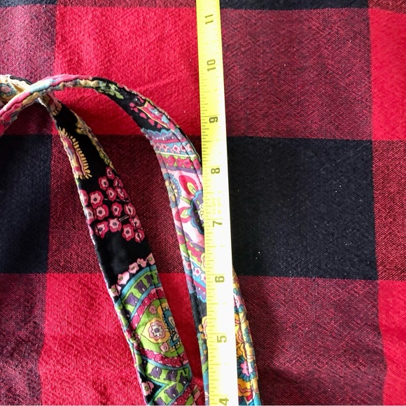 Vera Bradley Pleated Tote Retired Vibrant Pattern “Symphony in Hue” - Picture 13 of 14